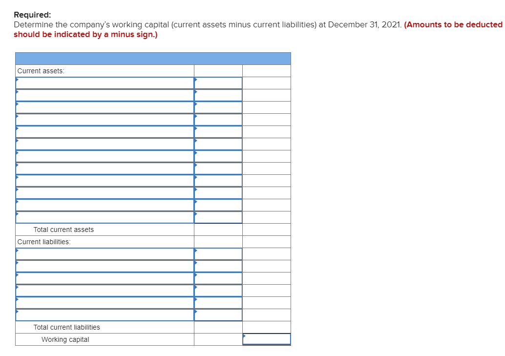 2ND IMAGE Presented below are the ending balances of accounts for the