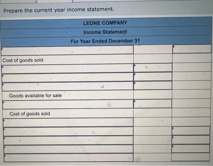 year-end information is taken from the December 31 adjusted trial balance and