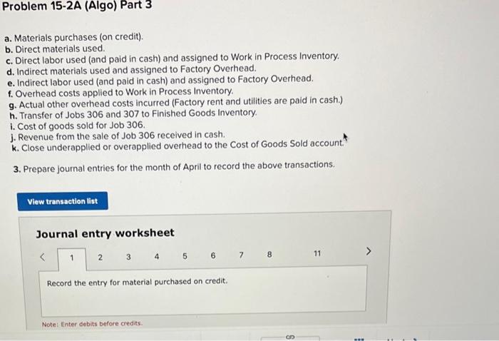 cost of goods manufactured LO P1, P2, P3, P4 [The following information