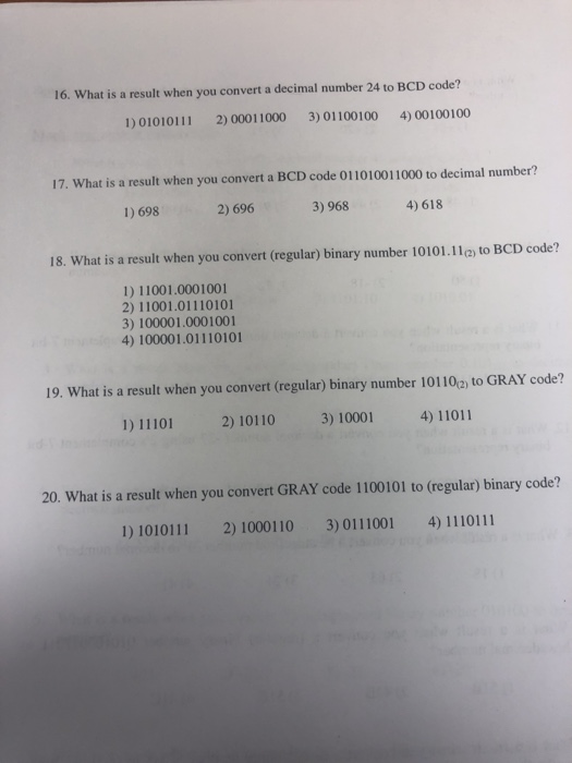  Just need answer . Dont need to show work 16. What