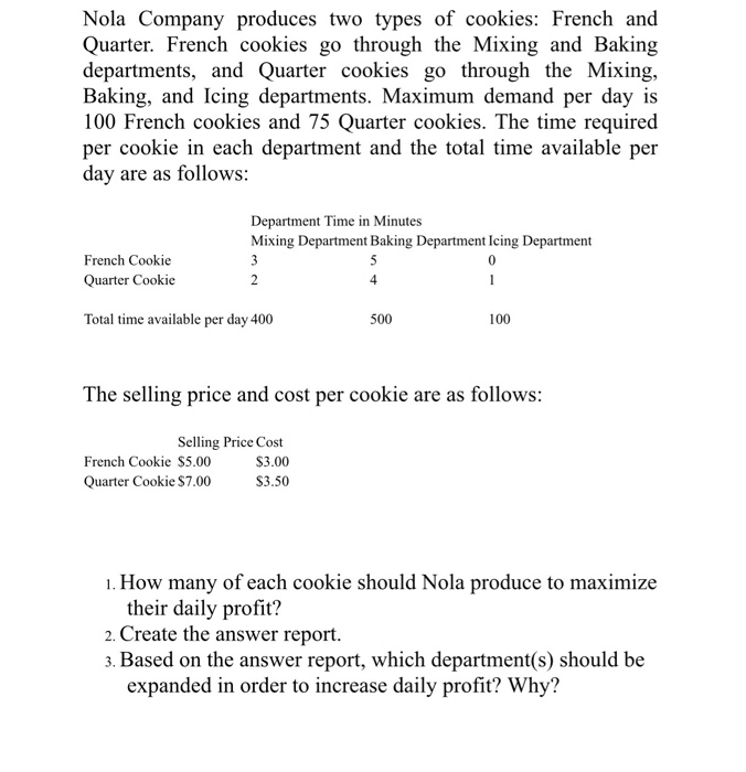 please show work in excel , explain steps used if any formulas