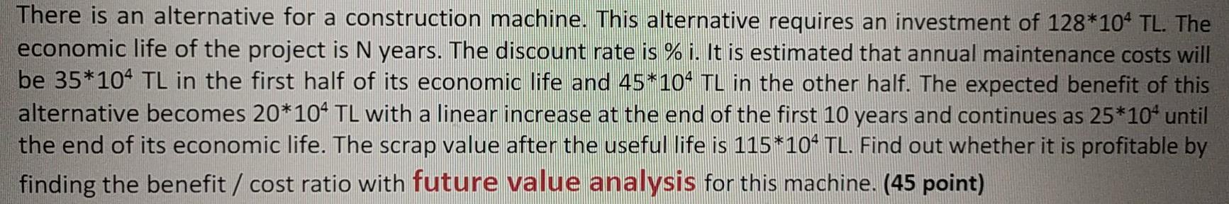 N(years) : 20 i (%) : 2 There is an alternative