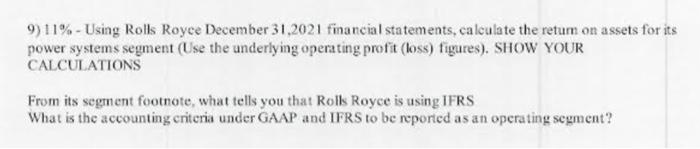  please answer these questions. statements can be found online 9) 11%