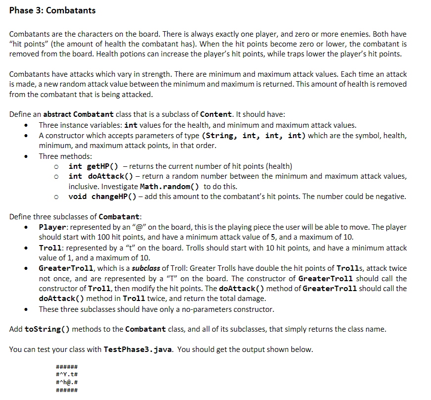  -------------------------------------------------------------------------------------------------------------------------- public class TestPhase3 { public static void main(String[] args) {