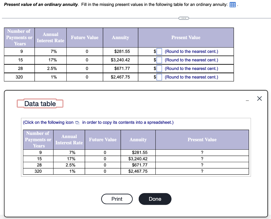 Please use Excel formula and show it. Don't solve with other formula