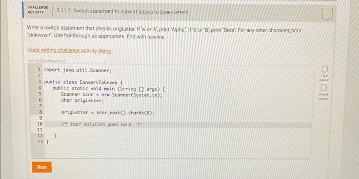 'Rock". If 1, print Paper" if 2, print "Scissors'. For ary other