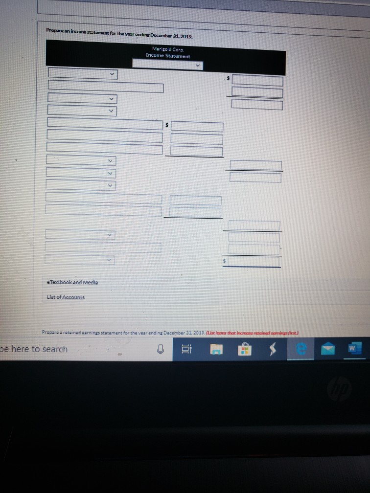 following transactions occurred. 1 Marigold paid $2,750 interest on the bonds on