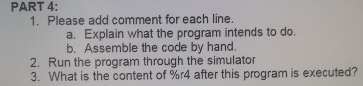 SIMULATOR PART 4: 1. Please add comment for each line. a. Explain