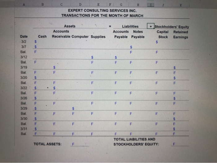 worksheet may be used to complete the exercise/problem. You may need to