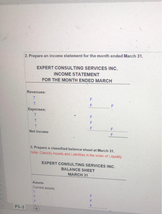 refer to your textbook for additional information 2. The blue cells are