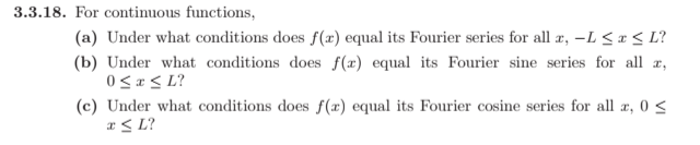  do all parts 3.3.18. For continuous functions, (a) Under what conditions