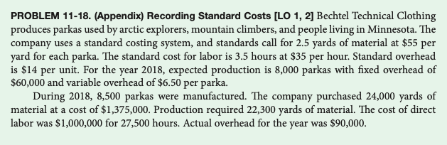 Can you provide explanations too? Thank you. PROBLEM 11-18. (Appendix) Recording