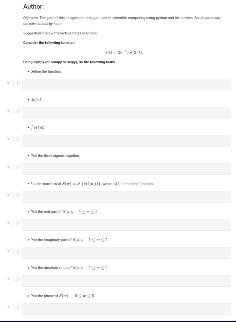  kindly answer all step by step please Autnor: Objective: The goal