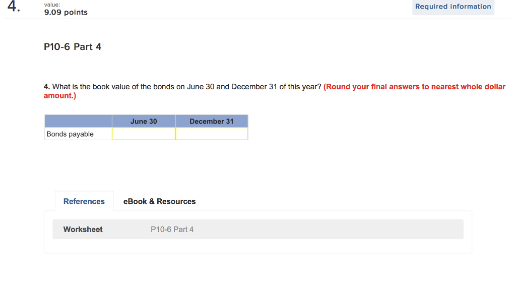 31 of this year? (Round your final answers to nearest whole dollar