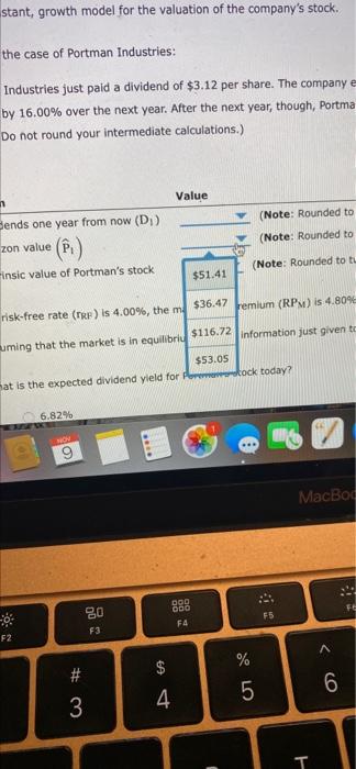 growth. This would cause the expected growth rate to increase or decrease,