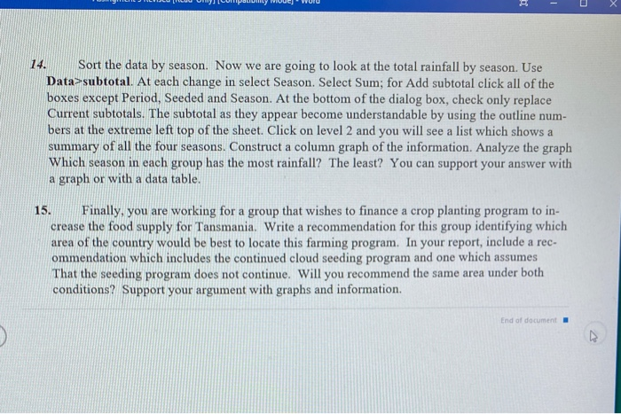 you are requested to submit a written report responding to the questions