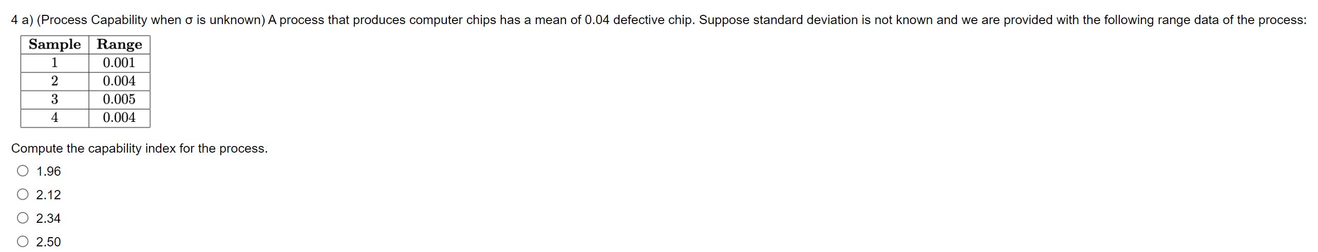 chips has a mean of 0.04 defective chip. Suppose standard deviation is