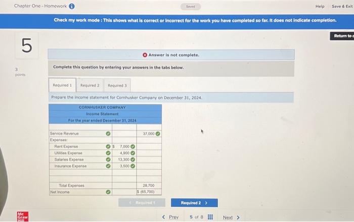 Complete this question by entering your answers in the tabs below. Prepare