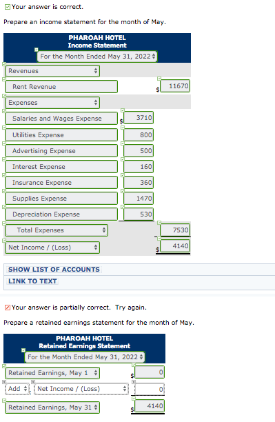 its trial balance before adjustment on May 31. PHAROAH HOTEL Trial Balance