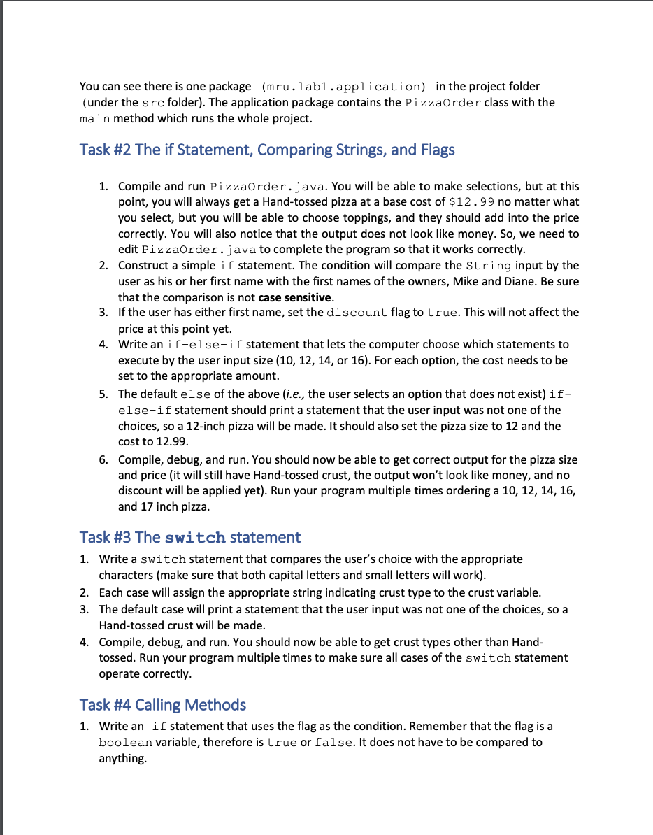 - Be able to construct boolean expressions to evaluate a given condition