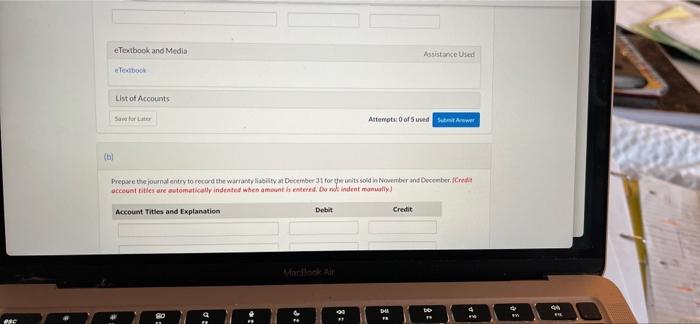 a 75-day warranty for defective merchandise. Based on past experience, Coronado estimates