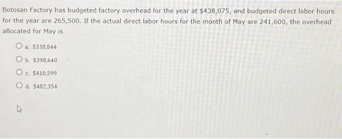  Please help! I will upvote if its correct! :) Botosan Factory