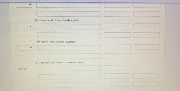 Damaged goods totaling $400 are returned to Ayayai for credit on June