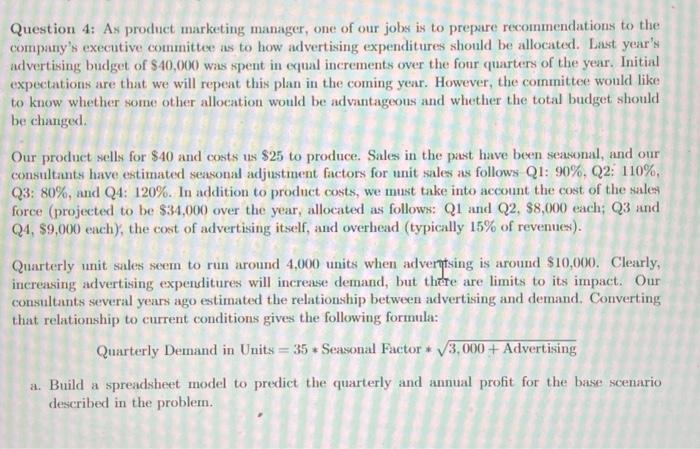  please answer the questions to this problem with thourough explanation on