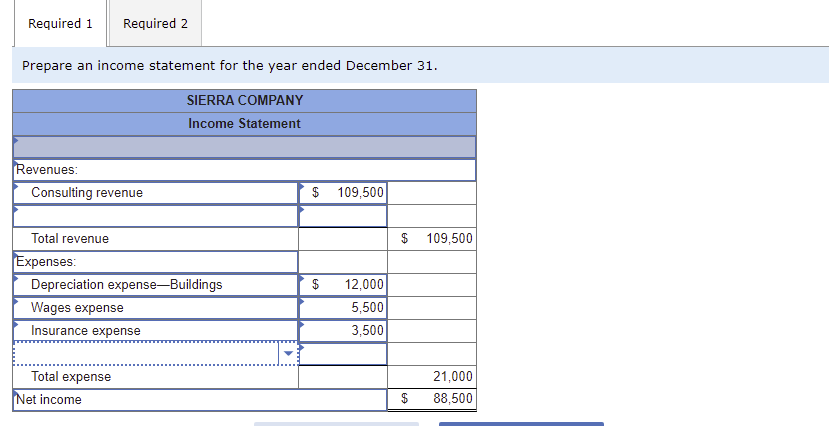 [The following information applies to the questions displayed below.) The following is