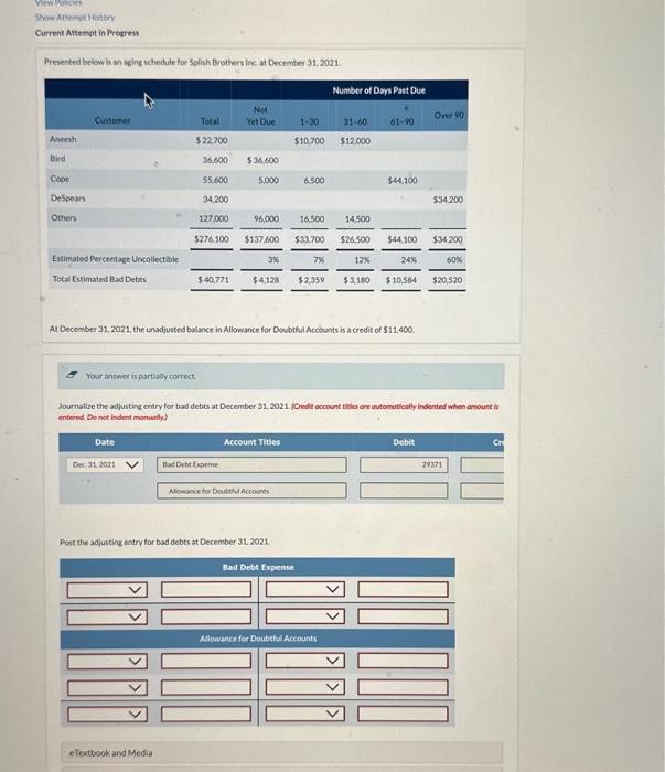 v Yuew Hascies Show Attemot Hatary Current Attenot in Progress Presented below