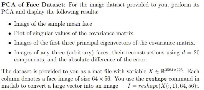 MATLAB CODING QUESTION: NO DATA FILE NEEDED , just need general code