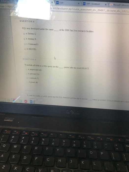  SQL was developed under the name - at the IBM san