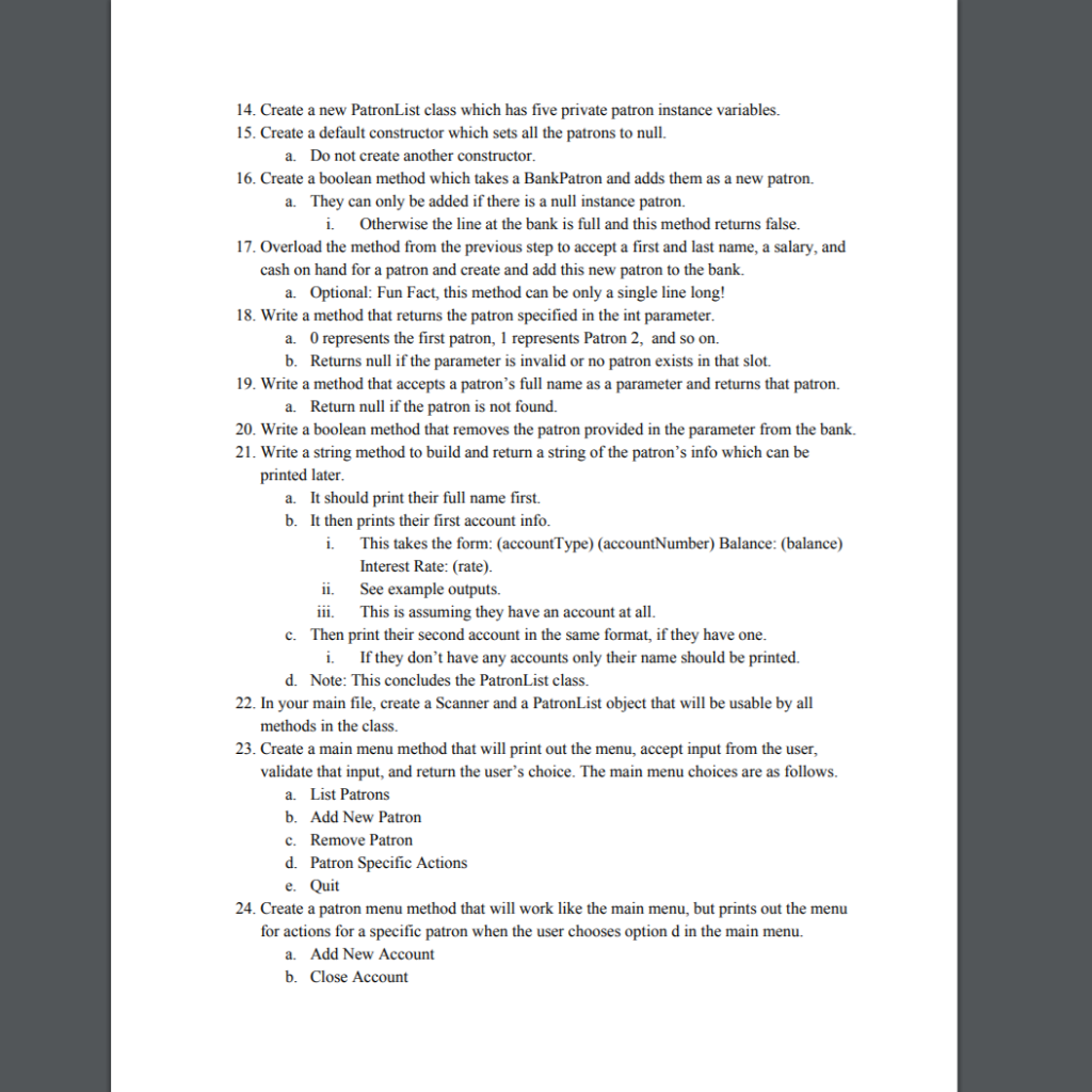 run all the examples in your program to make sure you get