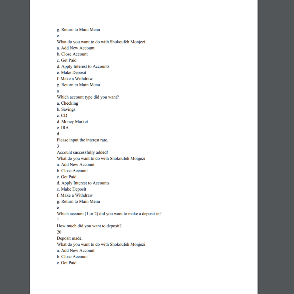 will not only be defining two of your own classes, but will