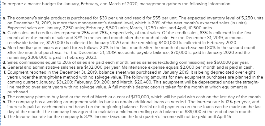 2019, the management of Dimsdale Sports Co., a merchandising company, prepared the