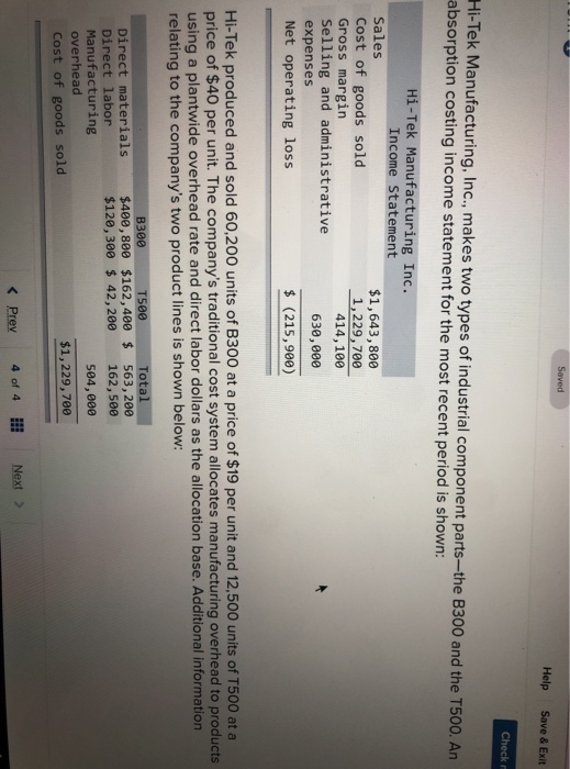  Saved Help Save & Exit Check Hi-Tek Manufacturing, Inc., makes two