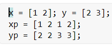 function. Output the answer for x = -2:2 and y = -1:3.