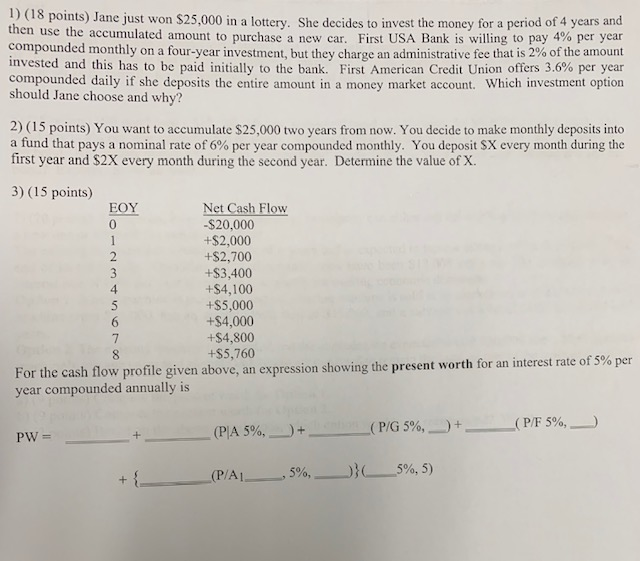 ###### 3 ###### 3 ###### 3 ###### 3 1) (18 points) Jane