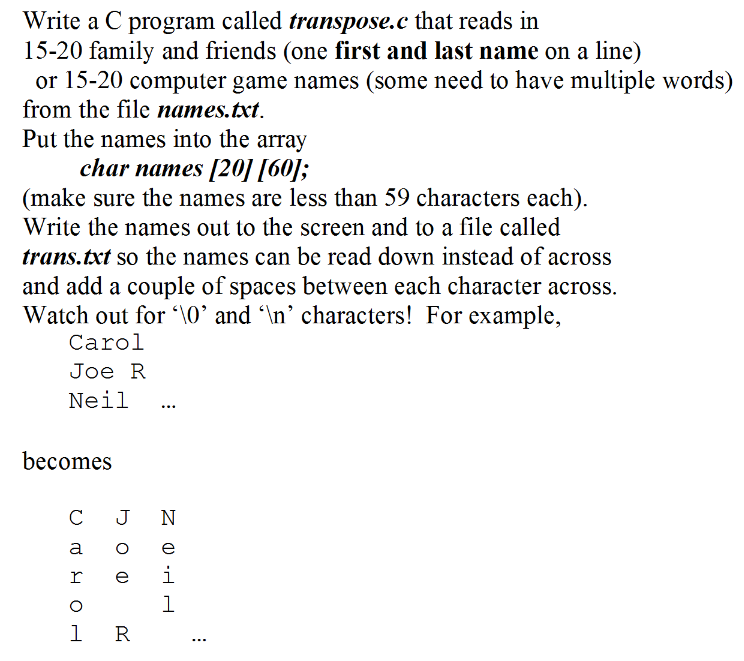 Please help me with this C program, please make it as simple