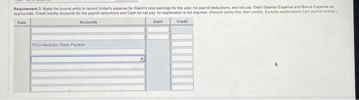 How do I solve requirements 3, 4 and 5? Requirement 3.