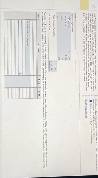 and Bonus Expense as. appropriate. Credit iablity accounts for the paymoli deductions