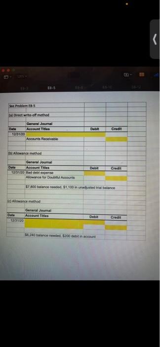 General Journal Date Account The 10620 Debe Cred Q116/20 Cash Sales discounts
