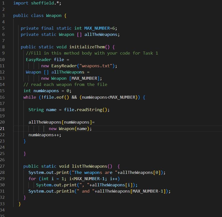 it work. The weapons.txt is like this I have added my method