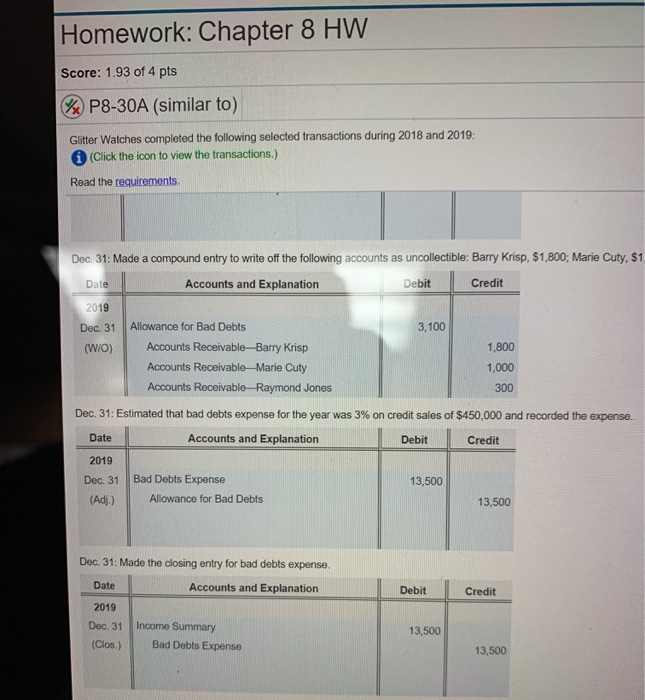 merchandise inventory to Marty White, $900, on account. Ignore Cost of Goods