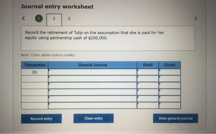 and Tulip, 30%). On January 31, the date Tulip retires from the