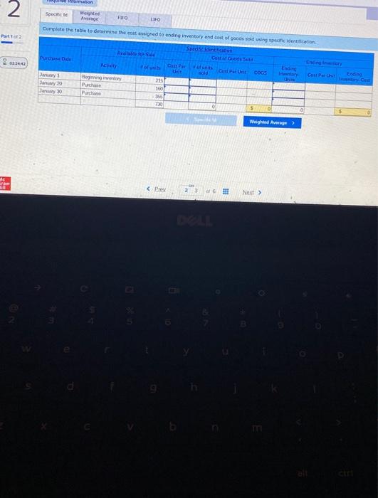 applies to the questions displayed below. Laker Company reported the following January