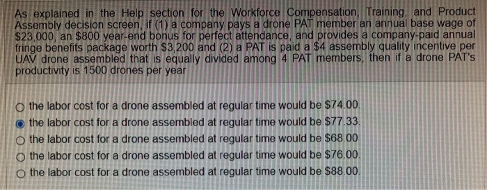  As explained in the Help section for the Workforce Compensation, Training,