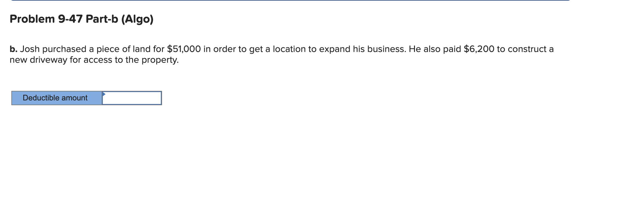 information applies to the questions displayed below.) Indicate the amount (if any)