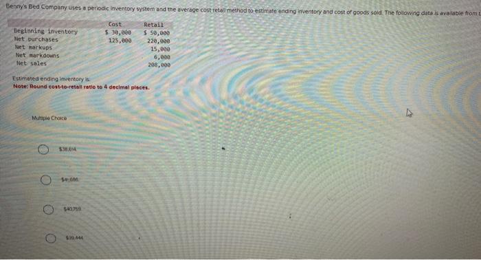I need help with this question Estimated ending ifventory is: Note: Round