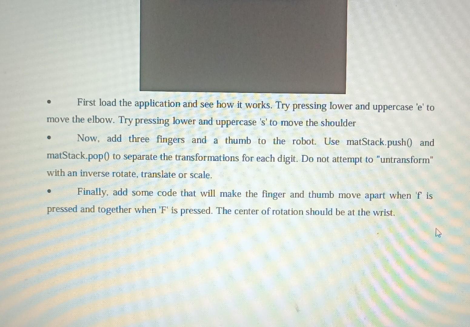 variable will store the WebGL rendering context var gl; //Collect shape information